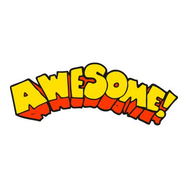 çizgi film kelime harika