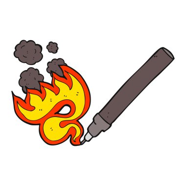 çizgi film yanan kalem