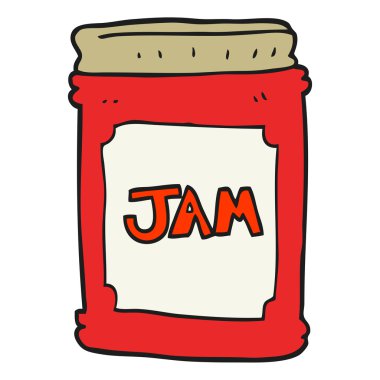 karikatür reçel kavanoz