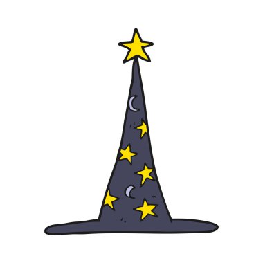 Çizgi film sihirbazı şapkası