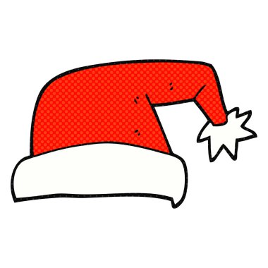 karikatür noel şapka