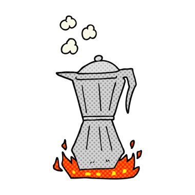 çizgi film borulu espresso makinesi