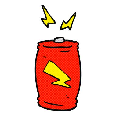 serbest çizilmiş karikatür pil