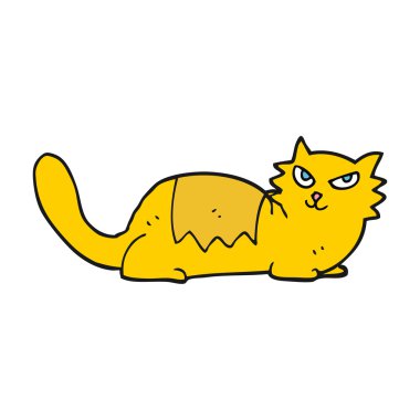 serbest çizim karikatür kedi