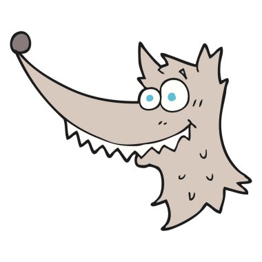 çizgi film kurt kafası