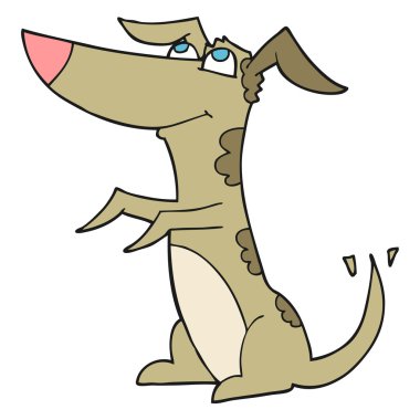 serbest çizim karikatür köpek