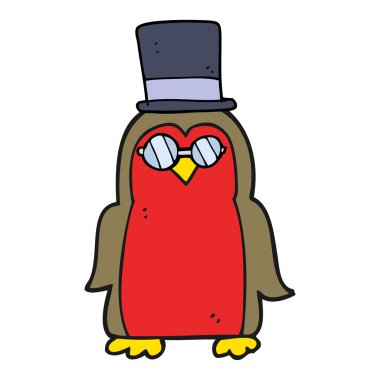 El yazması çizilmiş çizgi film Robin