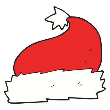 karikatür noel şapka