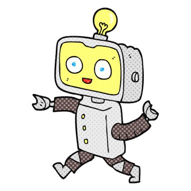 Küçük robot cartoon