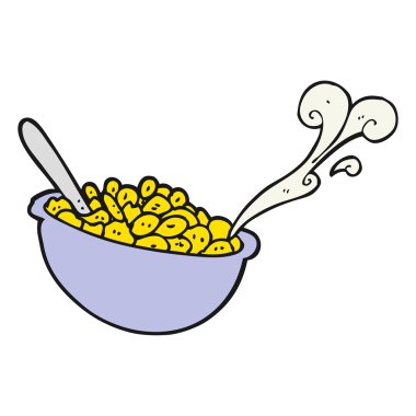 çizgi film kase mısır gevreği