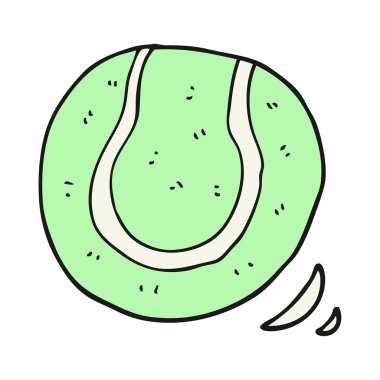 karikatür tenis topu