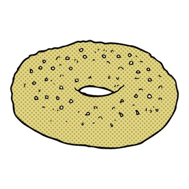 serbest çizilmiş karikatür simit