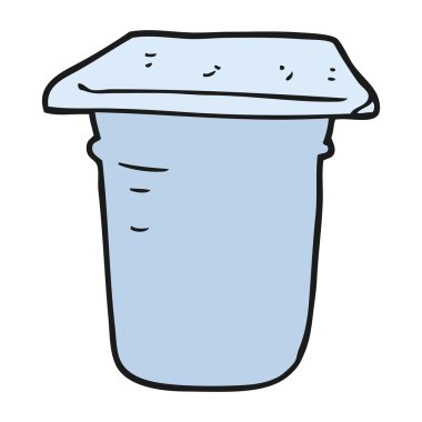 çizgi film yoğurt pot