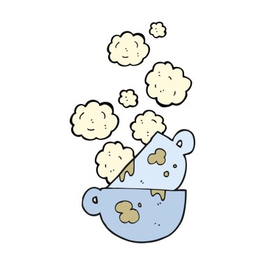 çizgi film yığın kirli Kahve kupaları