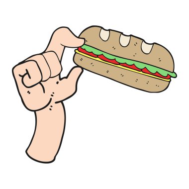 çizgi film alt sandviç