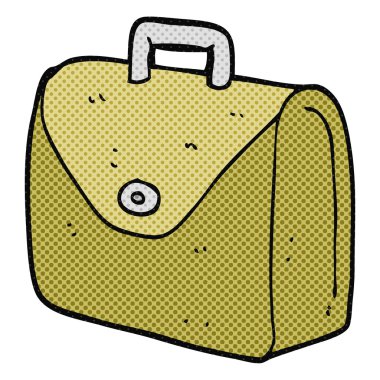 çizgi film eski evrak çantası