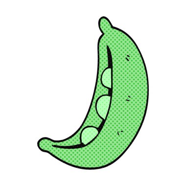 serbest çizilmiş karikatür bezelye