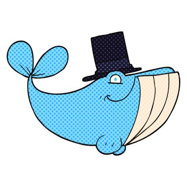 çizgi film balina üst şapka
