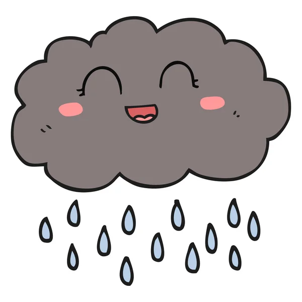 Cartoon chuva nuvem —  Vetores de Stock