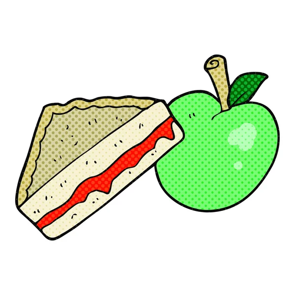 卡通打包午餐 — 图库矢量图片