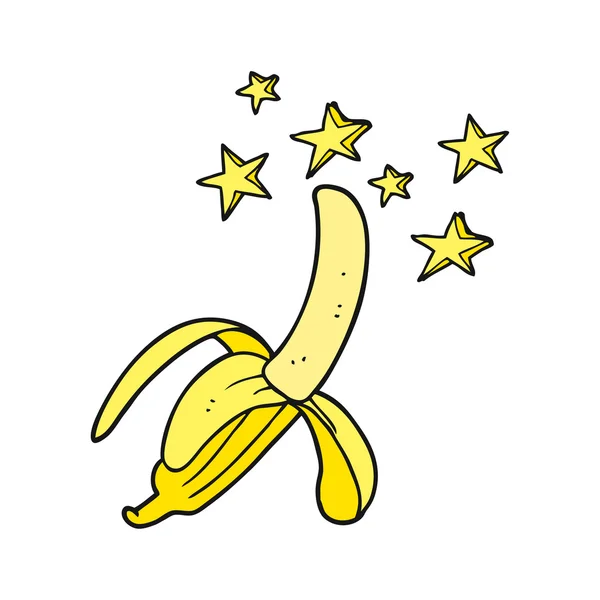 驚くほどバナナを漫画します。 — ストックベクタ