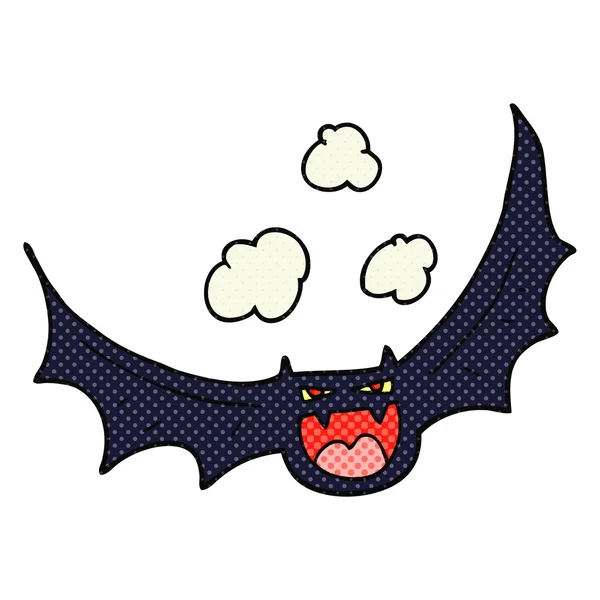 Cartoon halloween vleermuis — Stockvector