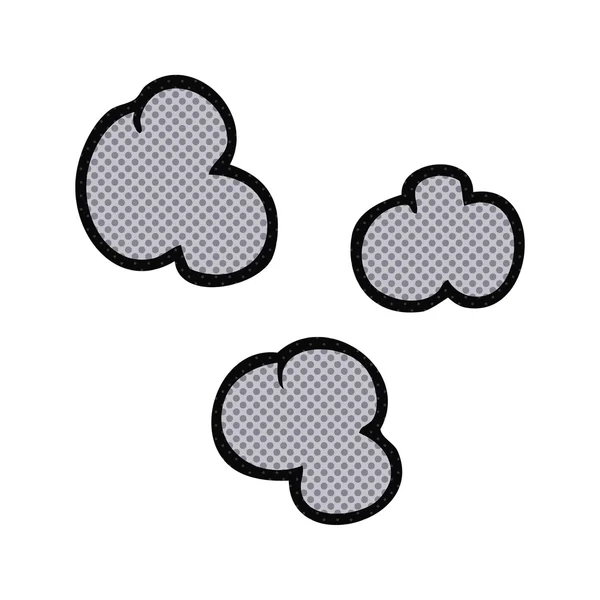 Nubes de humo de dibujos animados — Vector de stock