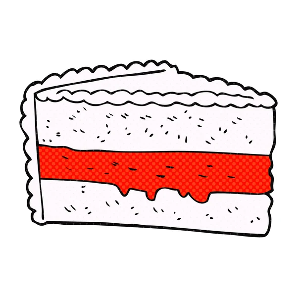 Вільний намальований мультяшний торт — стоковий вектор