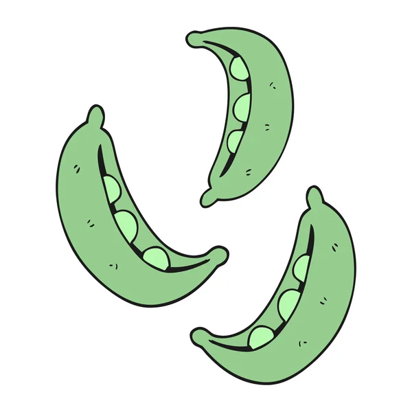 Freehand drawn cartoon peas — Stock Vector