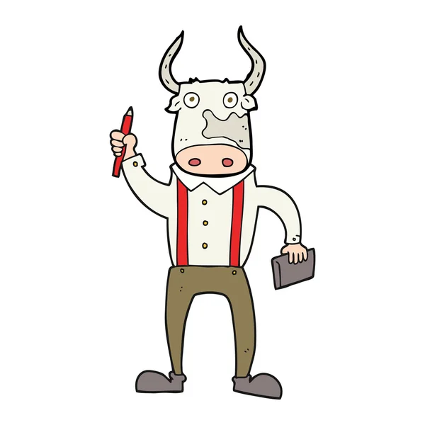 Kreskówka mężczyzna byk — Wektor stockowy
