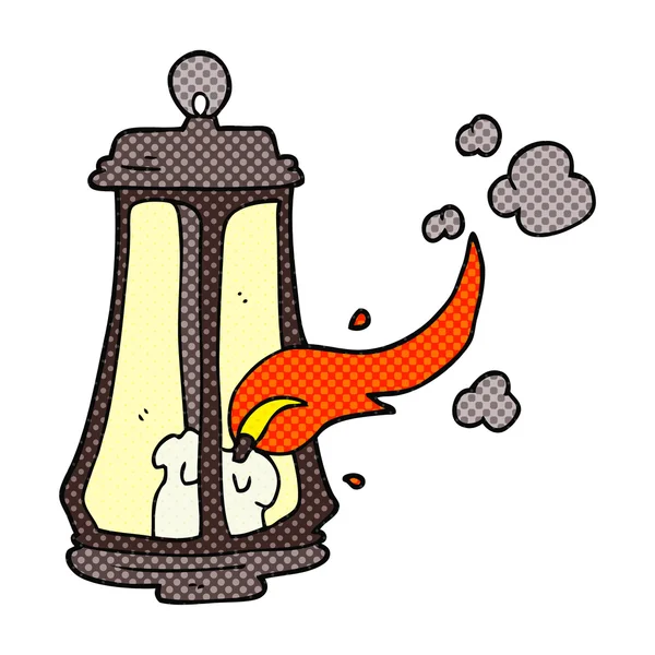Cartoon spooky lantern — Stock Vector