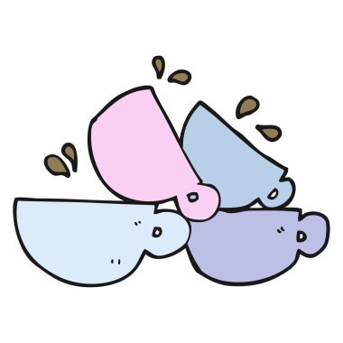 kahve bardakları çizgi film