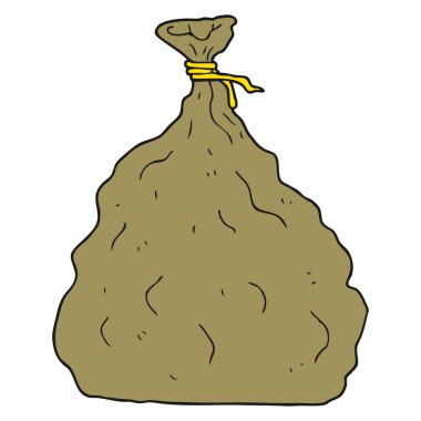 bağlı karikatür çuval