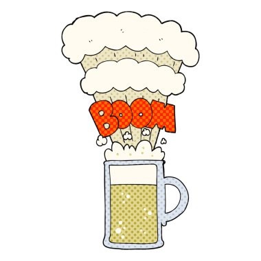 bira patlayan çizgi film