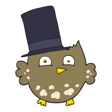 çizgi film Kukumav silindir şapka ile