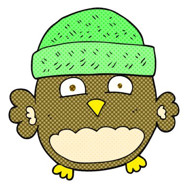 sevimli çizgi film baykuş