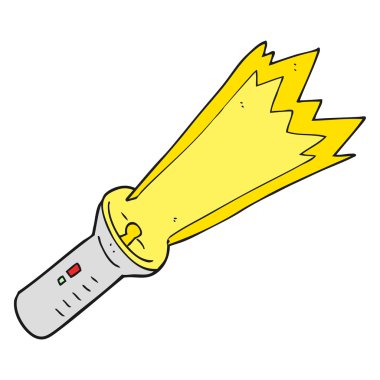 serbest çizilmiş karikatür meşale