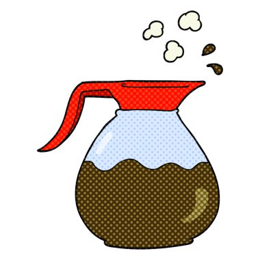 çizgi film kahve sürahisi