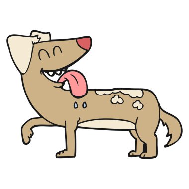 karikatür nefes nefese köpek