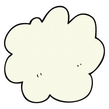 çizgi film dekoratif bulut öğesi