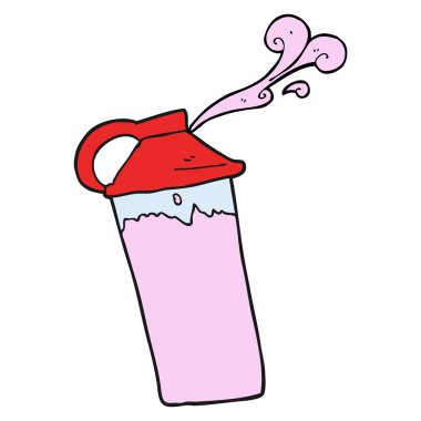 çizgi film protein sallamak