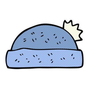 karikatür kış şapka