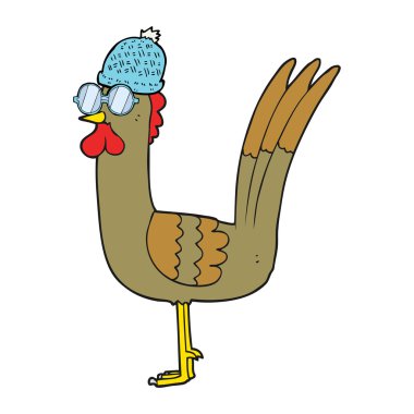 çizgi film tavuk giyen kılık