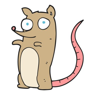 Serbest çizim çizgi film faresi