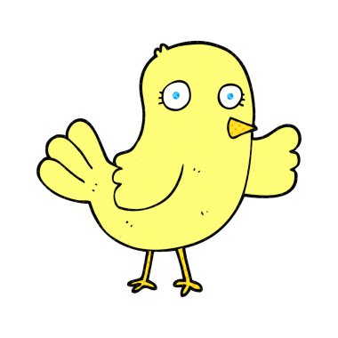 serbest çizilmiş karikatür kuş