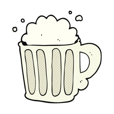 serbest el çekilmiş çizgi film bira