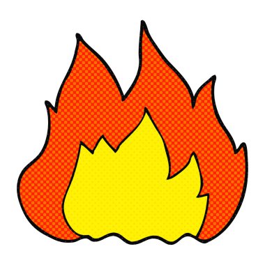 serbest çizilmiş karikatür yangın