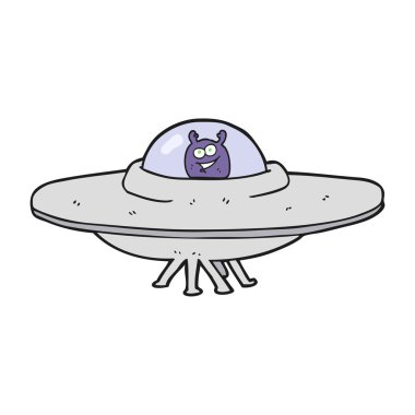 karikatür uçan daire