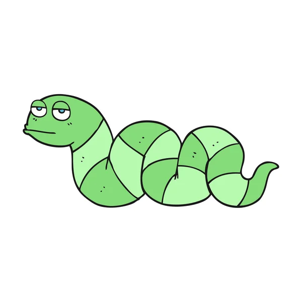 Dibujos animados serpiente aburrida — Vector de stock