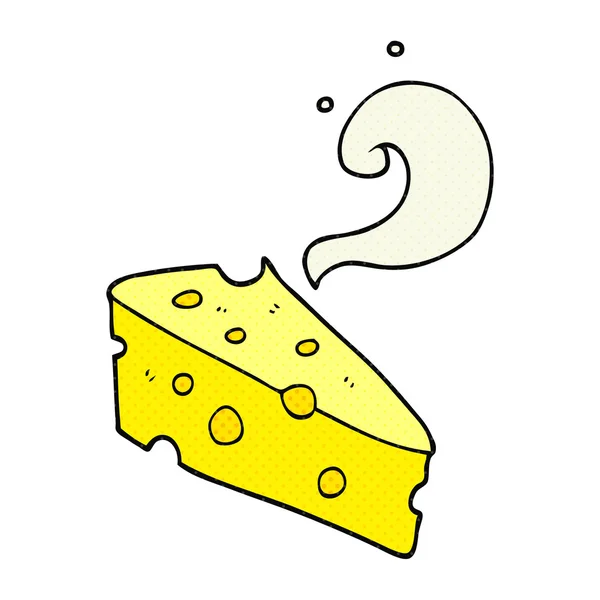 フリーハンドの描画漫画チーズ — ストックベクタ